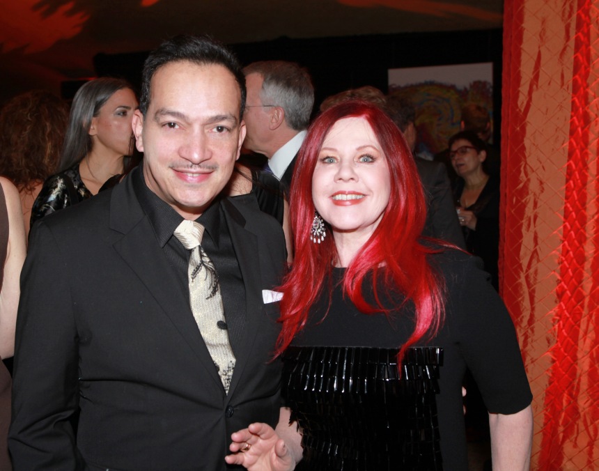 Anthony Rubio with Kate Pierson at the We Are Family Foundation Gala