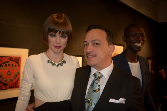 Anthony Rubio with Coco Rocha at FashionSpeaks : The Art of Modeling at the National Arts Club