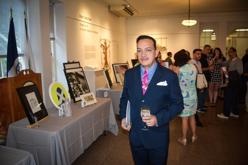 Anthony Rubio attends Horticultural Society of New York's "Auction Art Work"