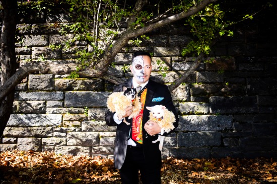 Anthony Rubio attends Halloween Howl & Healthy Hound Fair at Carl Schurz Park