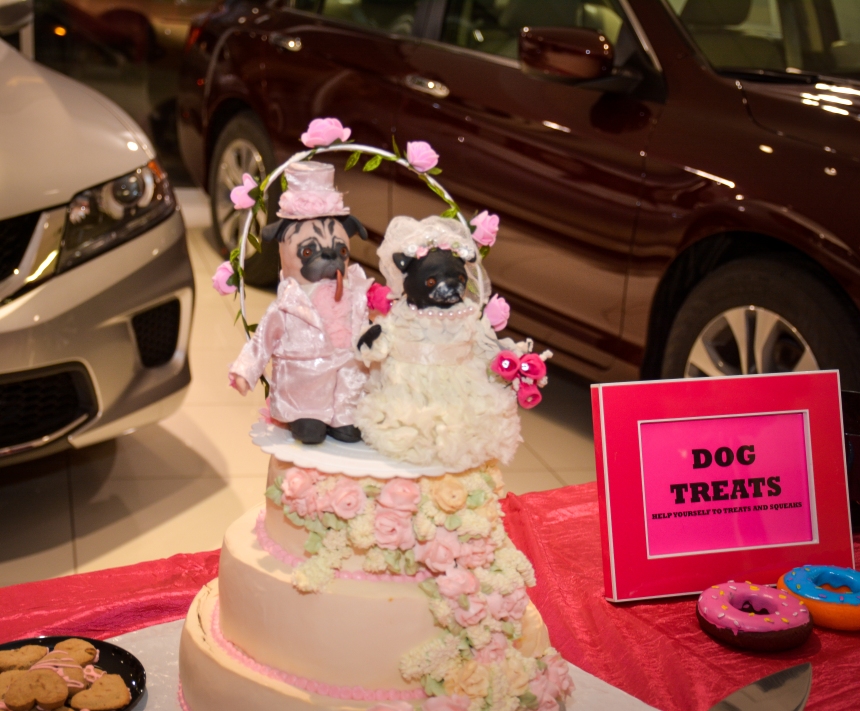 Dog's Wedding Cake at Rose and Kisket's Wedding